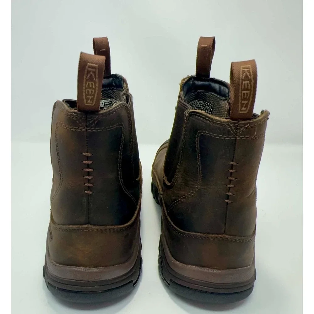 KEEN Anchorage III Waterproof Chelsea Boots Men's 7 Brown Leather Insulated Hike